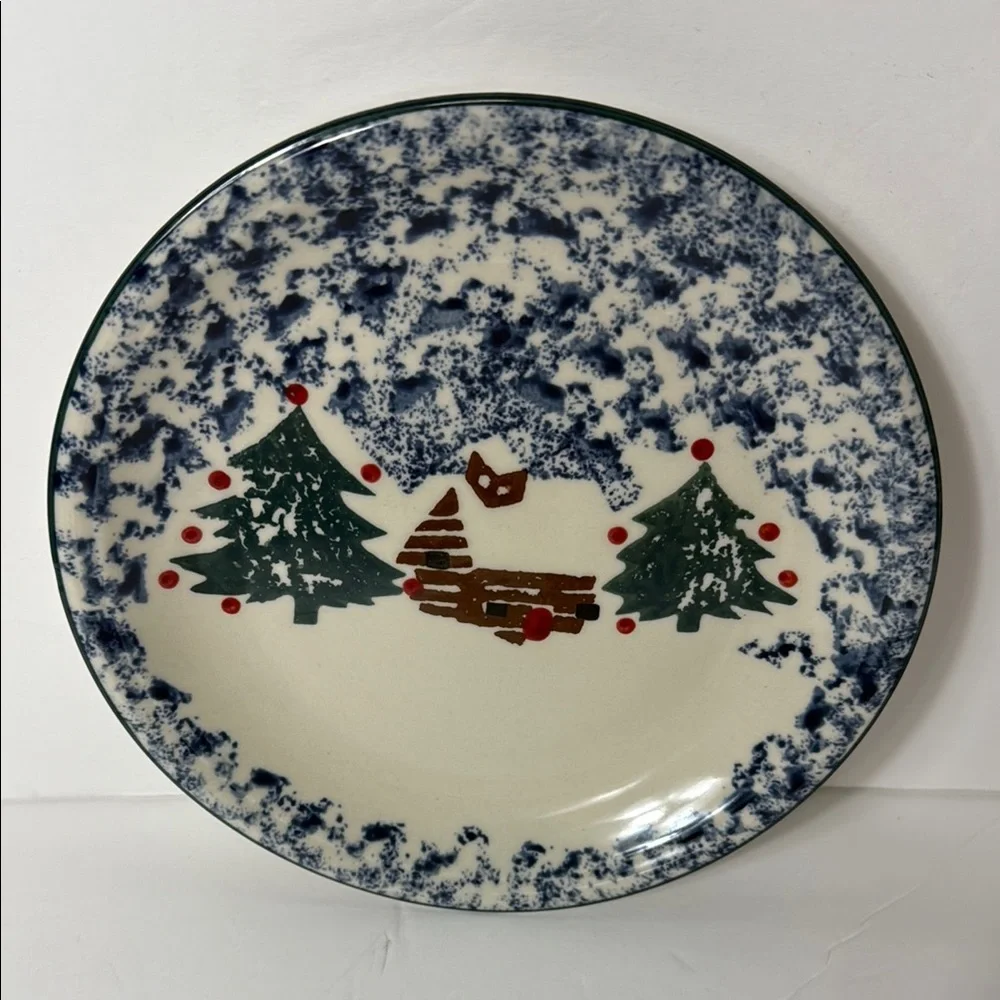 Cabin In the‎ Snow by Tienshan Salad Plate